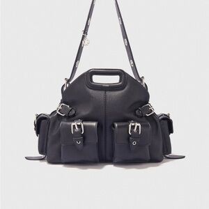 Maje Miss M Cargo bag Black Leather w/tags